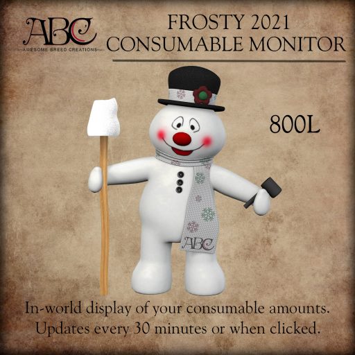 ABC - Frosty 2021 Consumable Monitor vendor