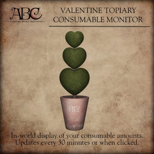 ABC Valentine Topiary Consumable Monitor Gift